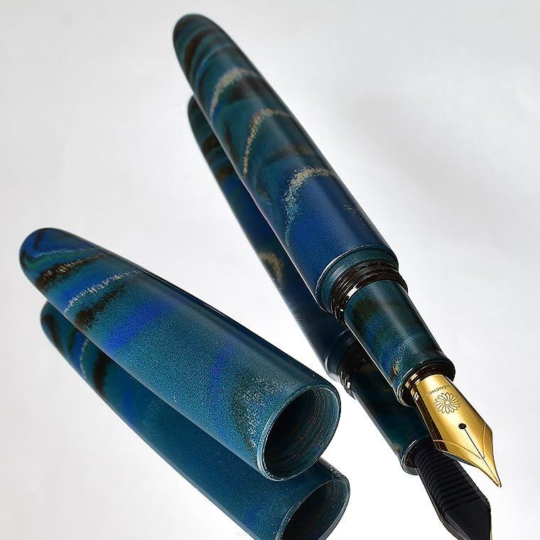 WANCHER 万年筆 峰万年筆 マーブルグリーン marble green ワンチャー